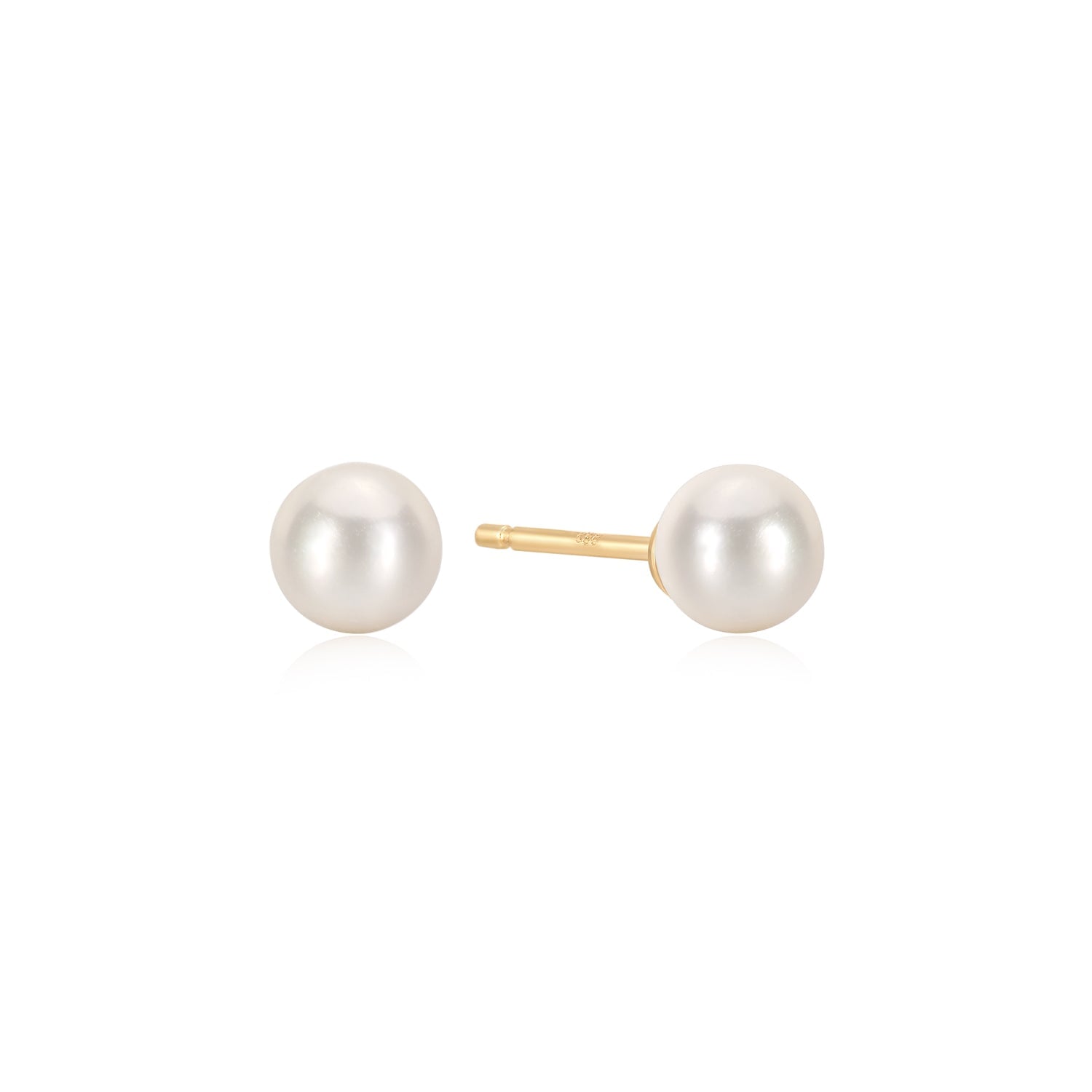 Freshwater Pearl Earrings by Petra Class (Gold & Stone Earrings)