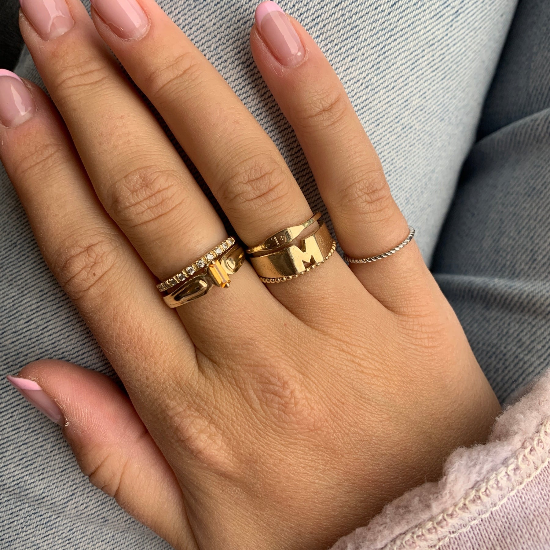 10K Gold Crisi Birthstone Ring