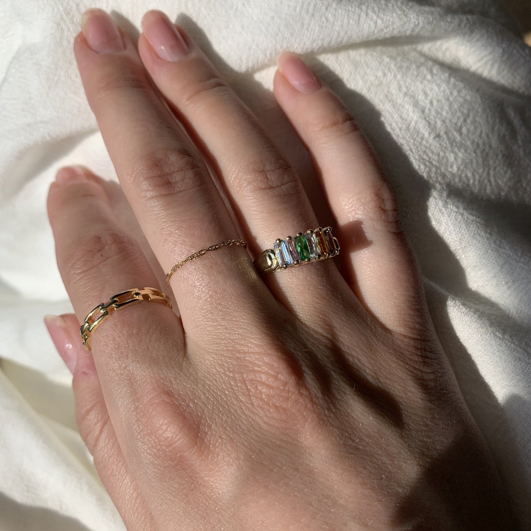 10K Gold Crisi Birthstone Ring