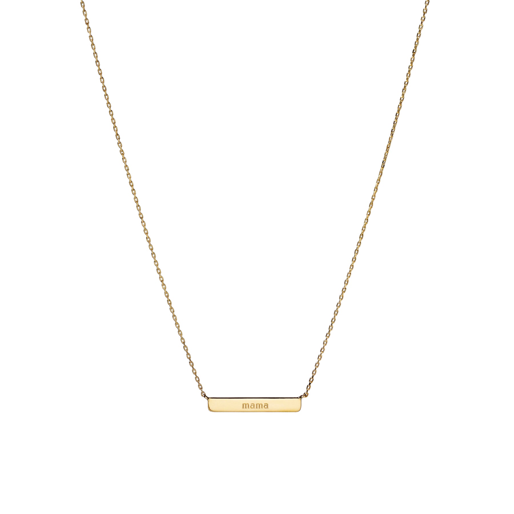 14K Gold Mimi Tiny Bar Necklace