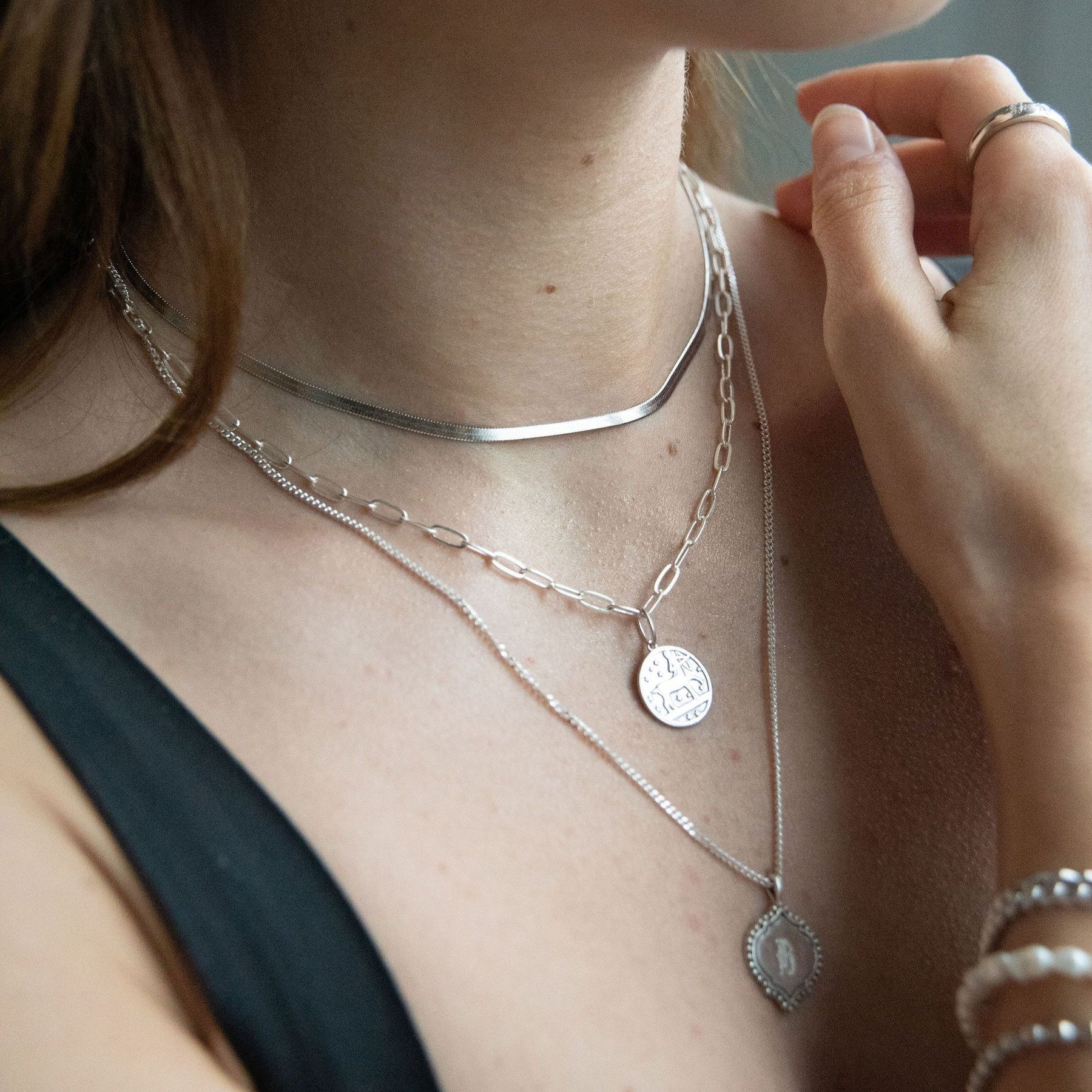 Arielle Herringbone Necklace