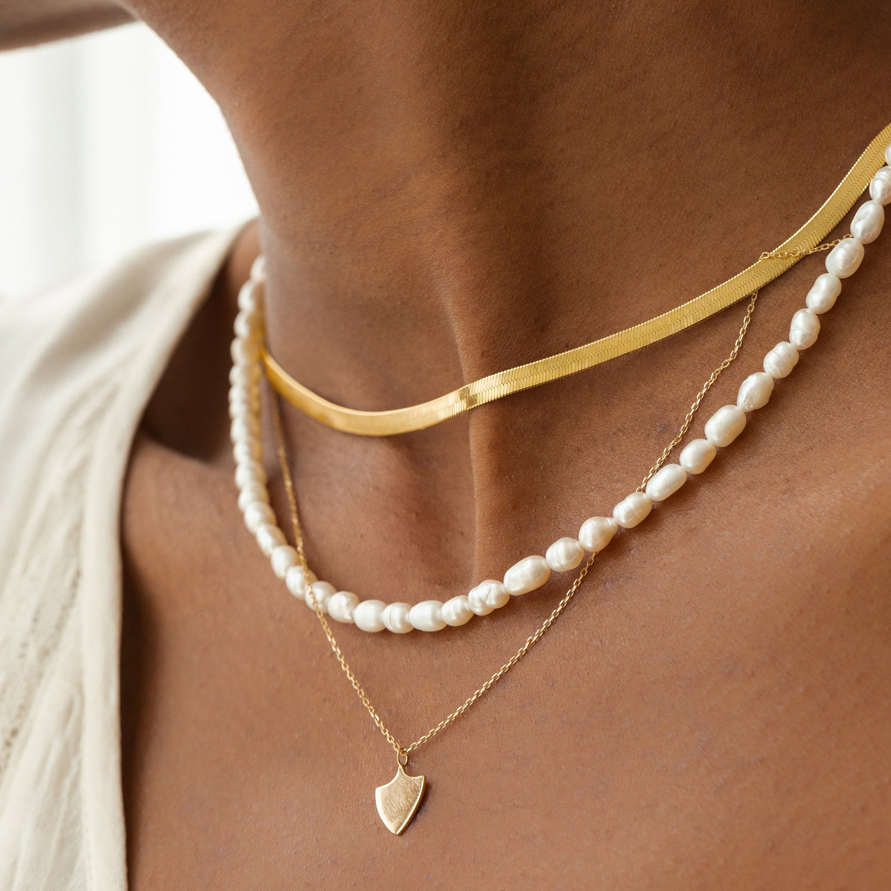Arielle Herringbone Necklace