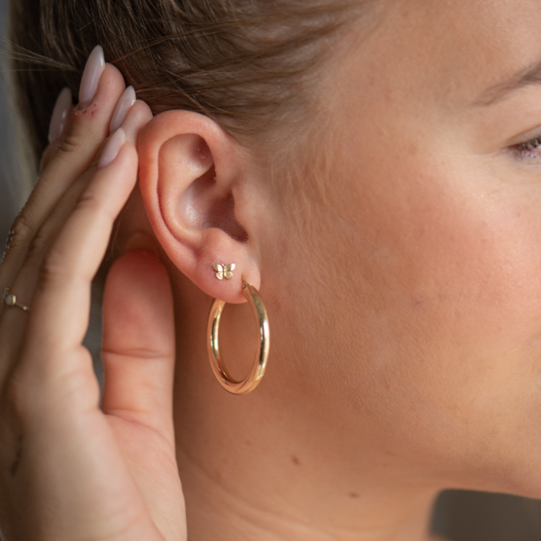 10K Gold Bonnie Butterfly Studs