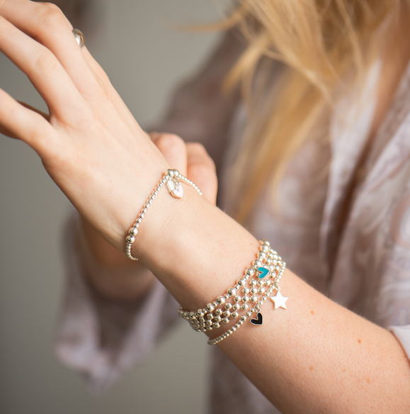 Erin Big Small Silver Bracelet