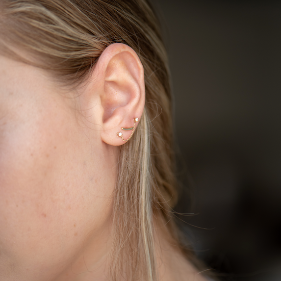 14k Gold Bridget Ear Jacket - Single