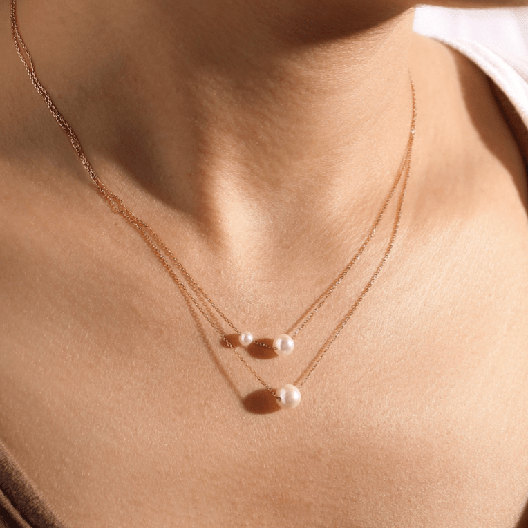 Petra Double Pearl Necklace