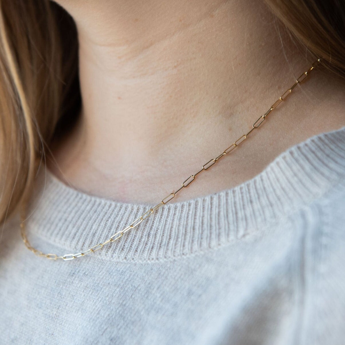 10K Gold Lyla Paperclip Chain