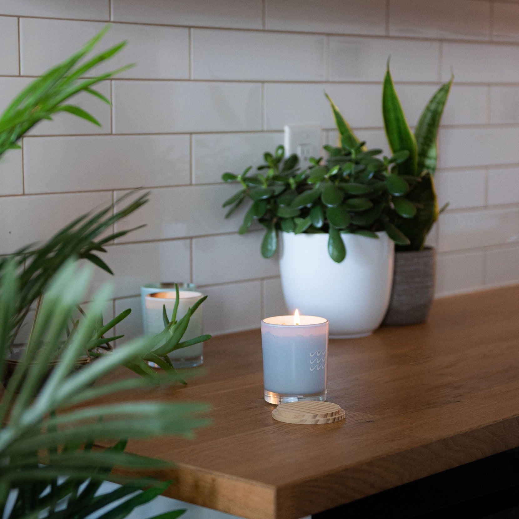 Happy Place Crystal Candles