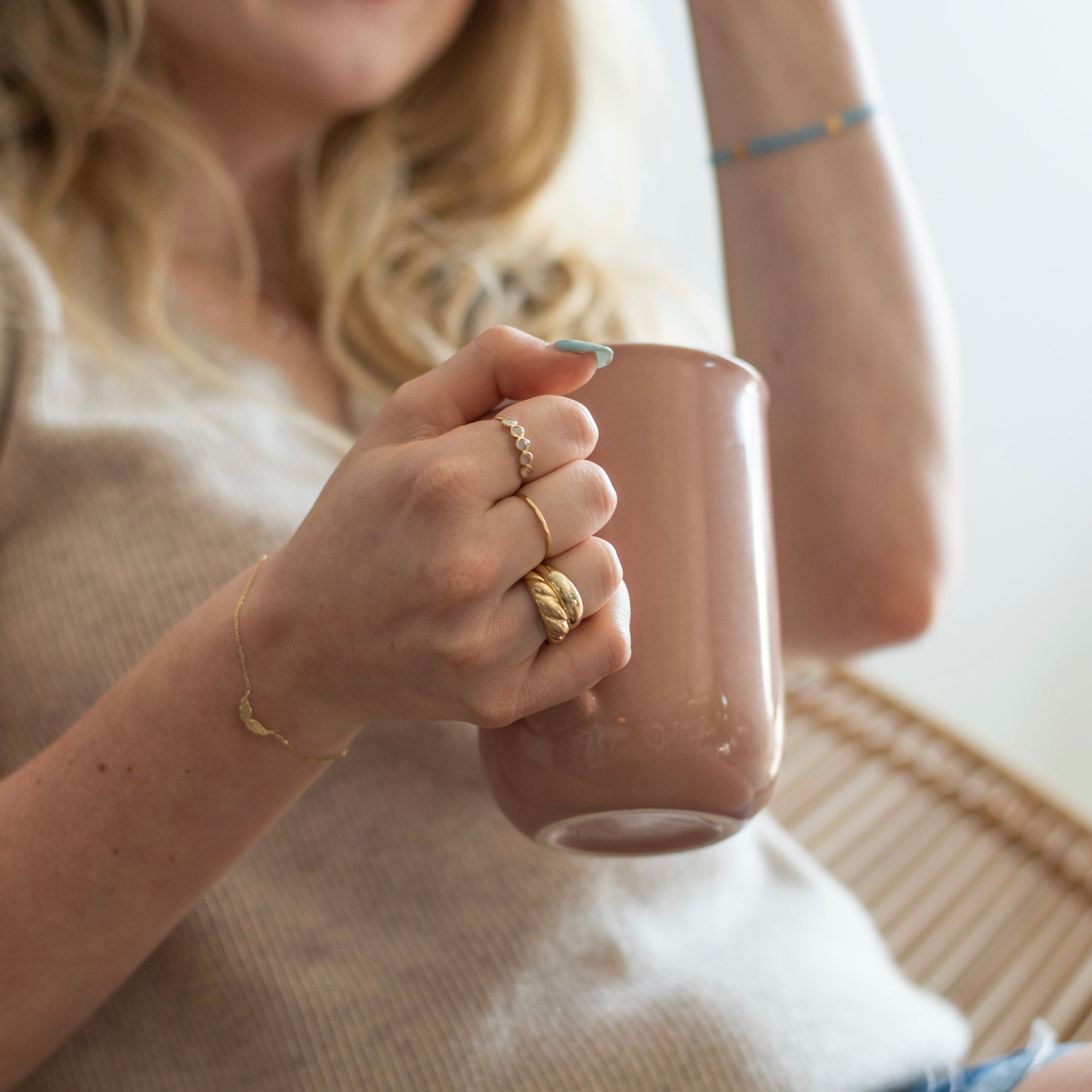 Freya Hammered Ring