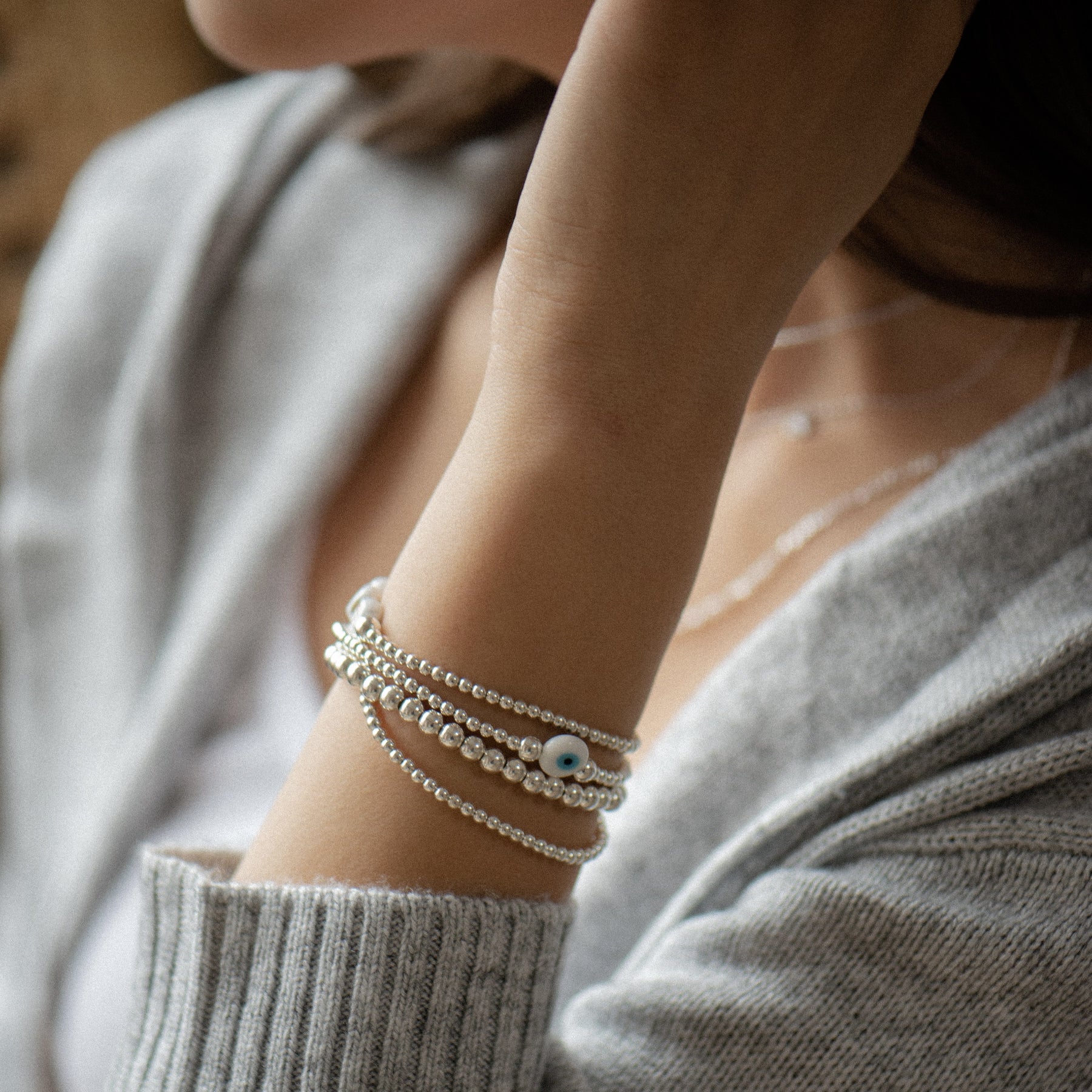 Protection Eye Beaded Bracelet