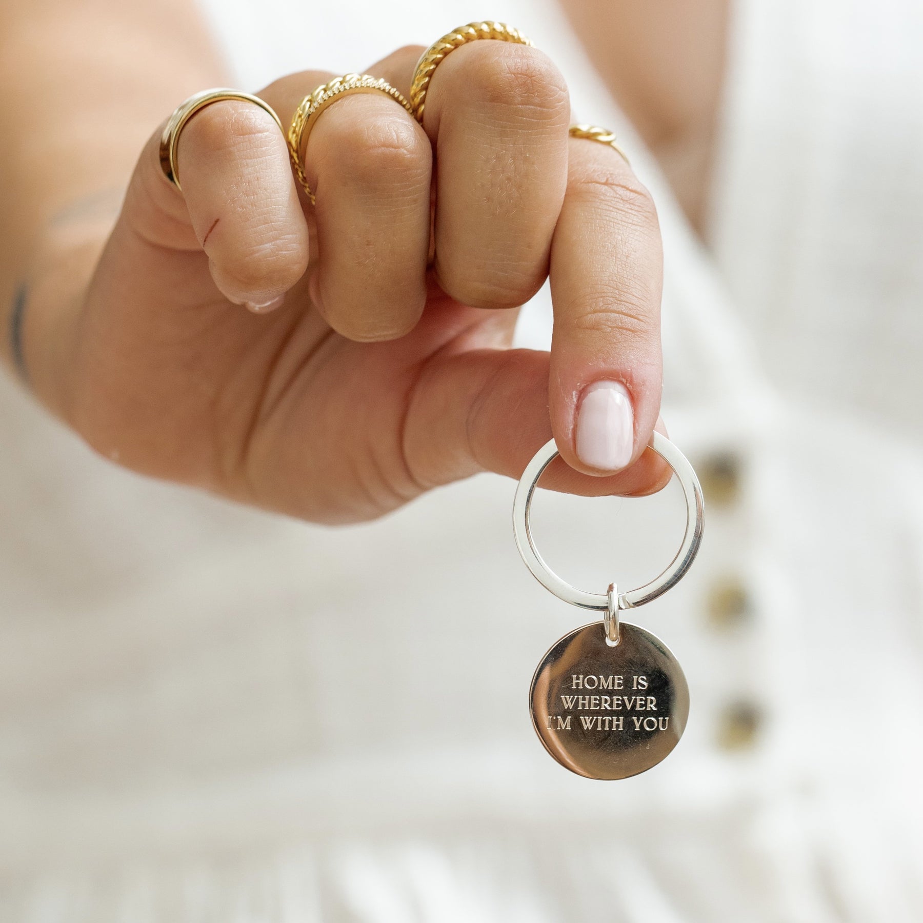 Riley Engravable Keychain