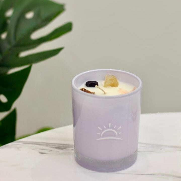 Happy Place Crystal Candles