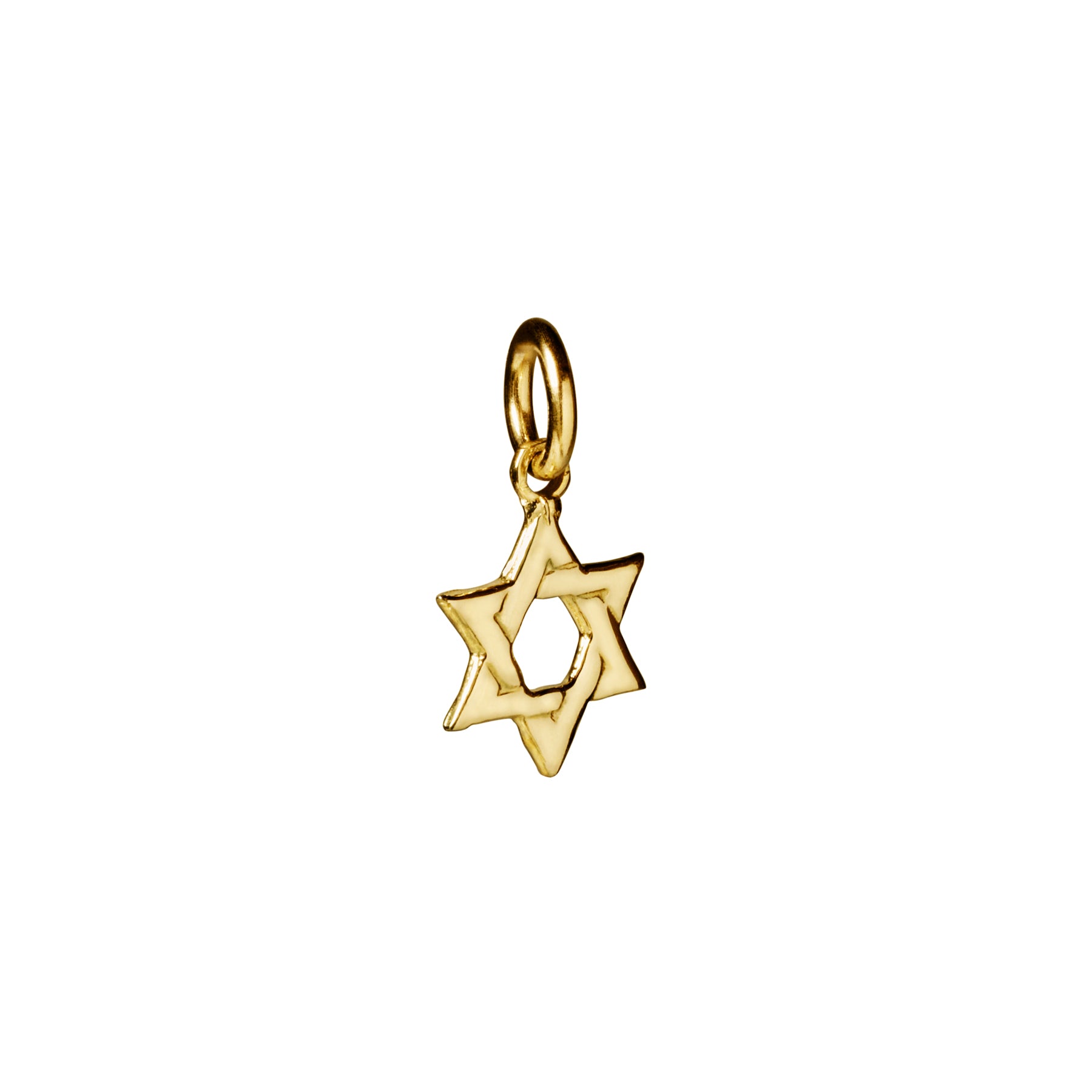 10K Gold Star of David Charm