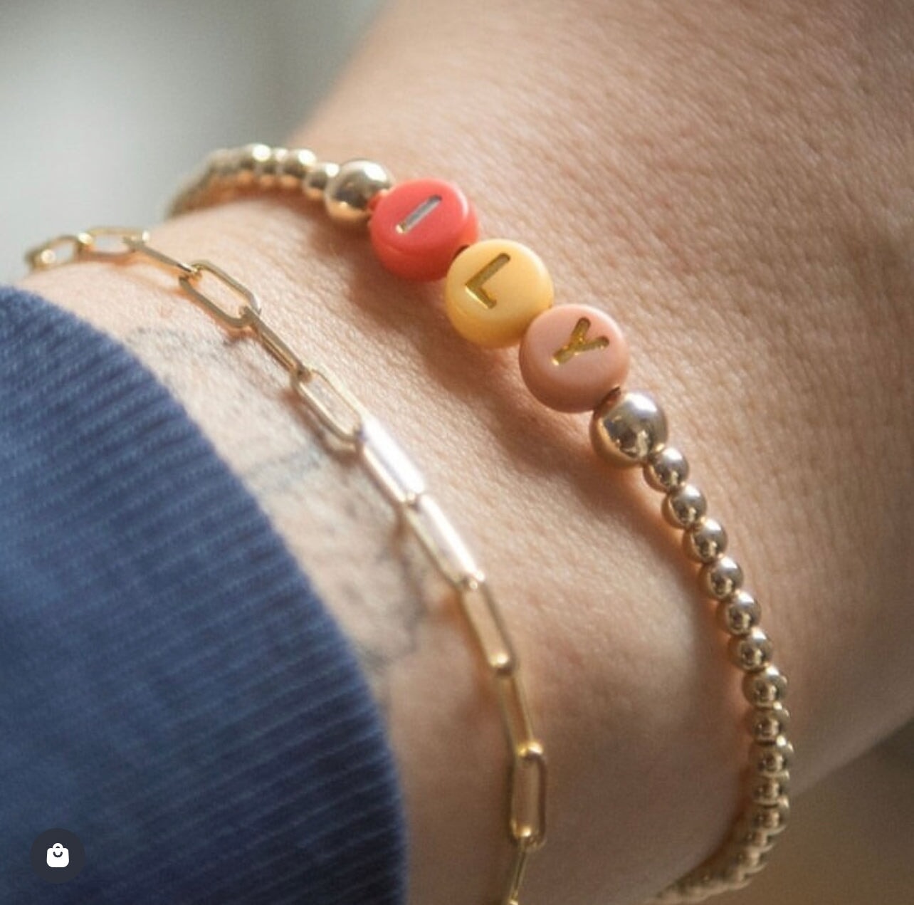 10k Gold Lyla Paperclip Bracelet