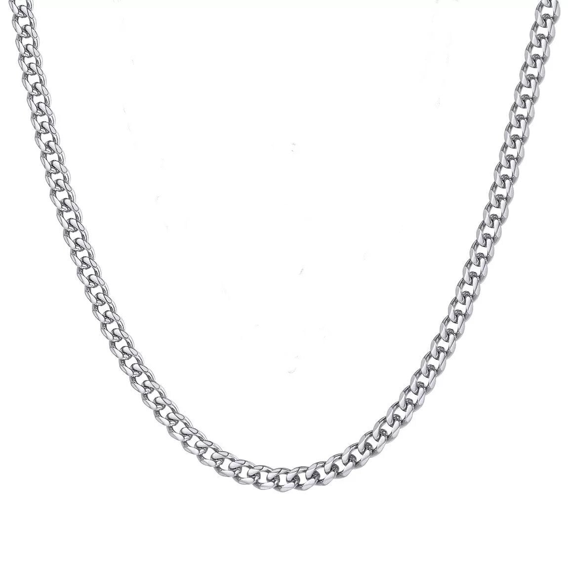 Thick Curb Chain - Sterling Silver