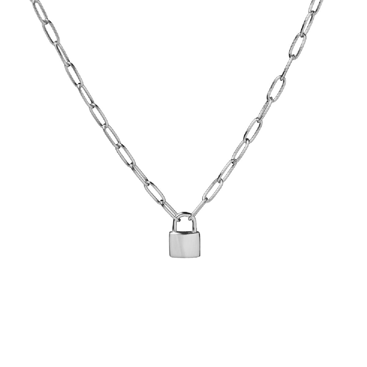 Lock choker store necklace