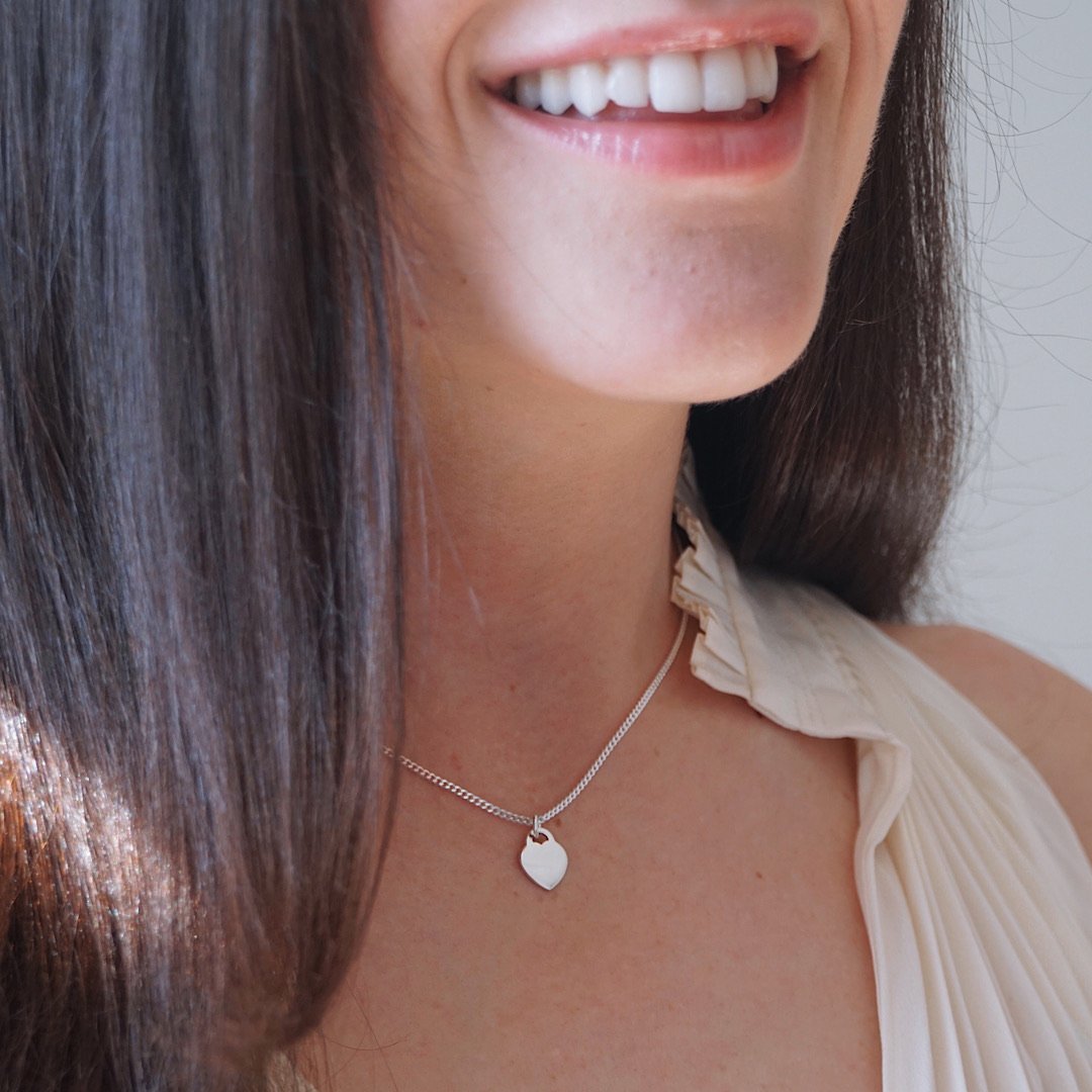 Tiny Tiff Heart, sterling silver - Suetables