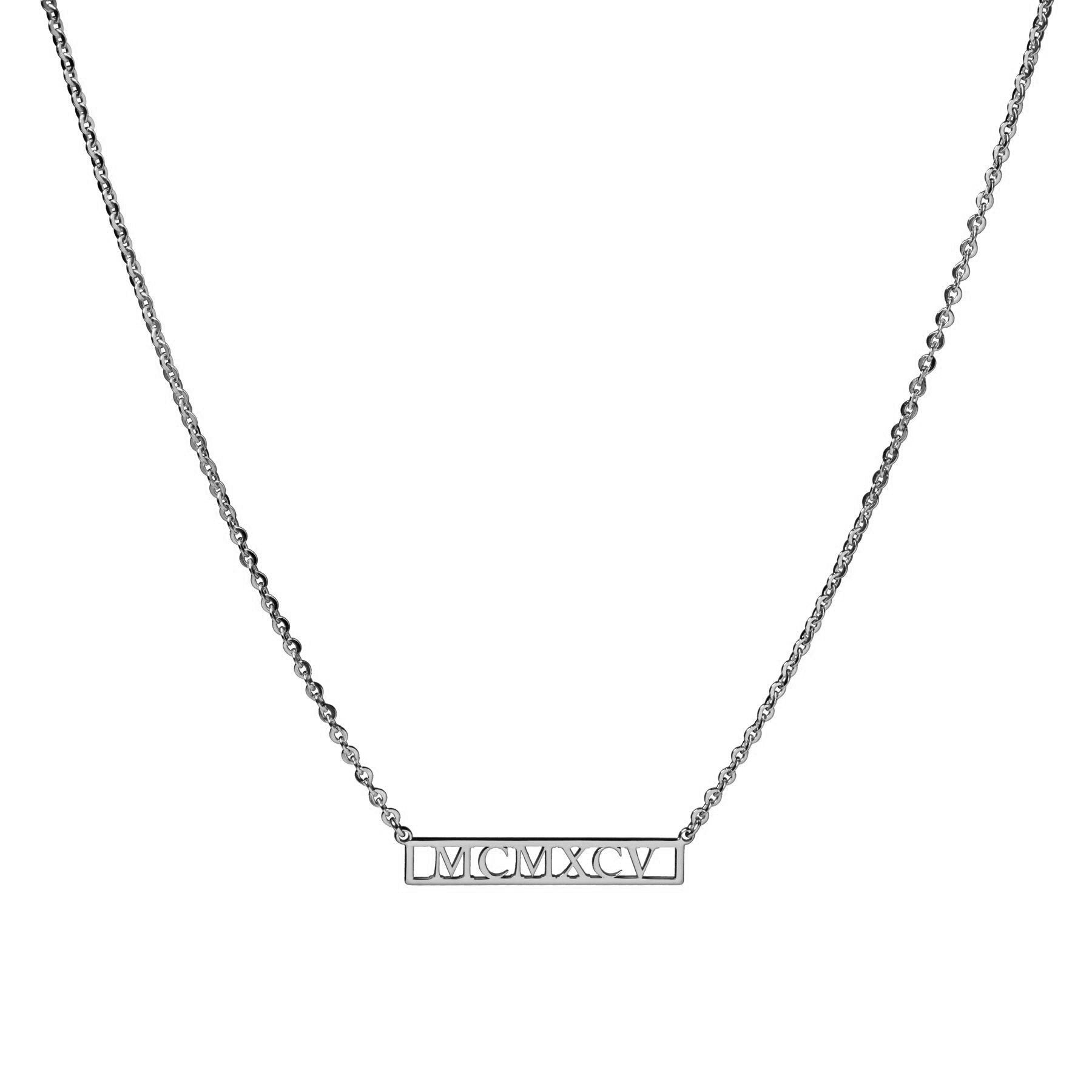 Grace Custom Roman Numeral Necklace
