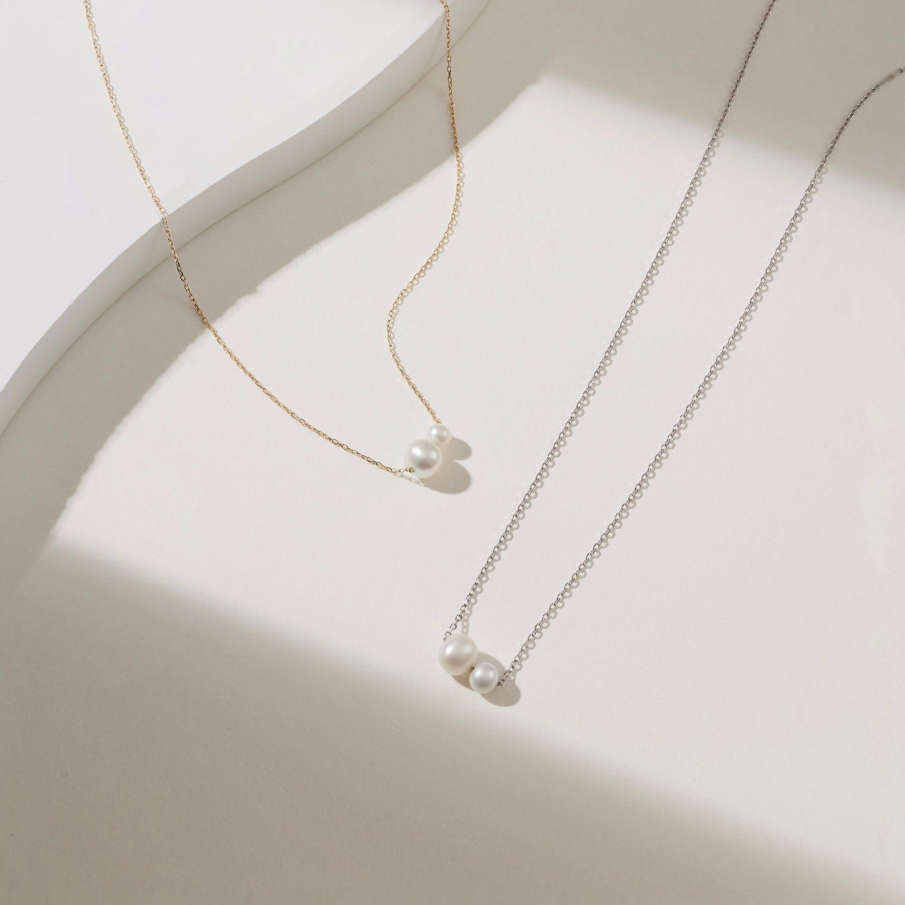 Petra Double Pearl Necklace
