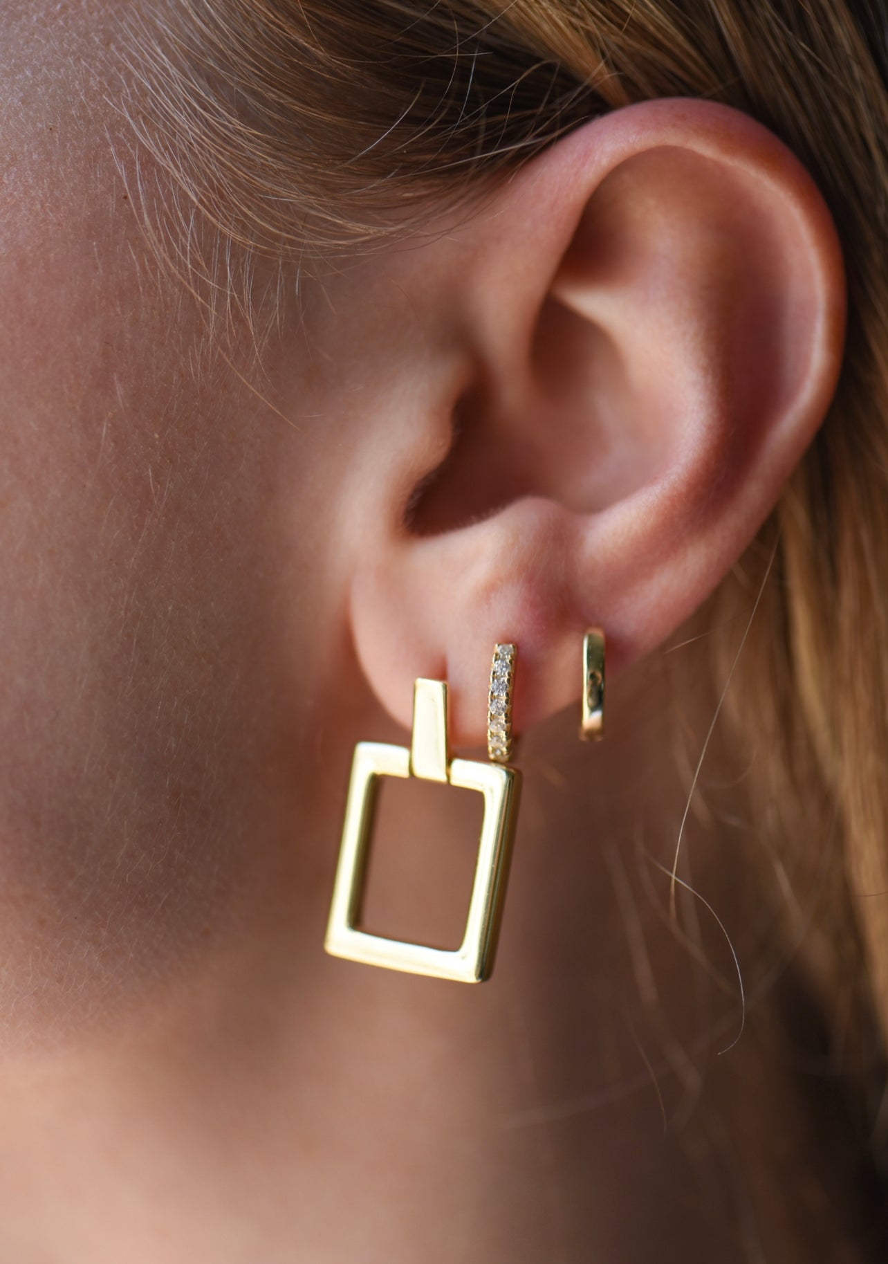 Wren Rectangle Drop Earrings*
