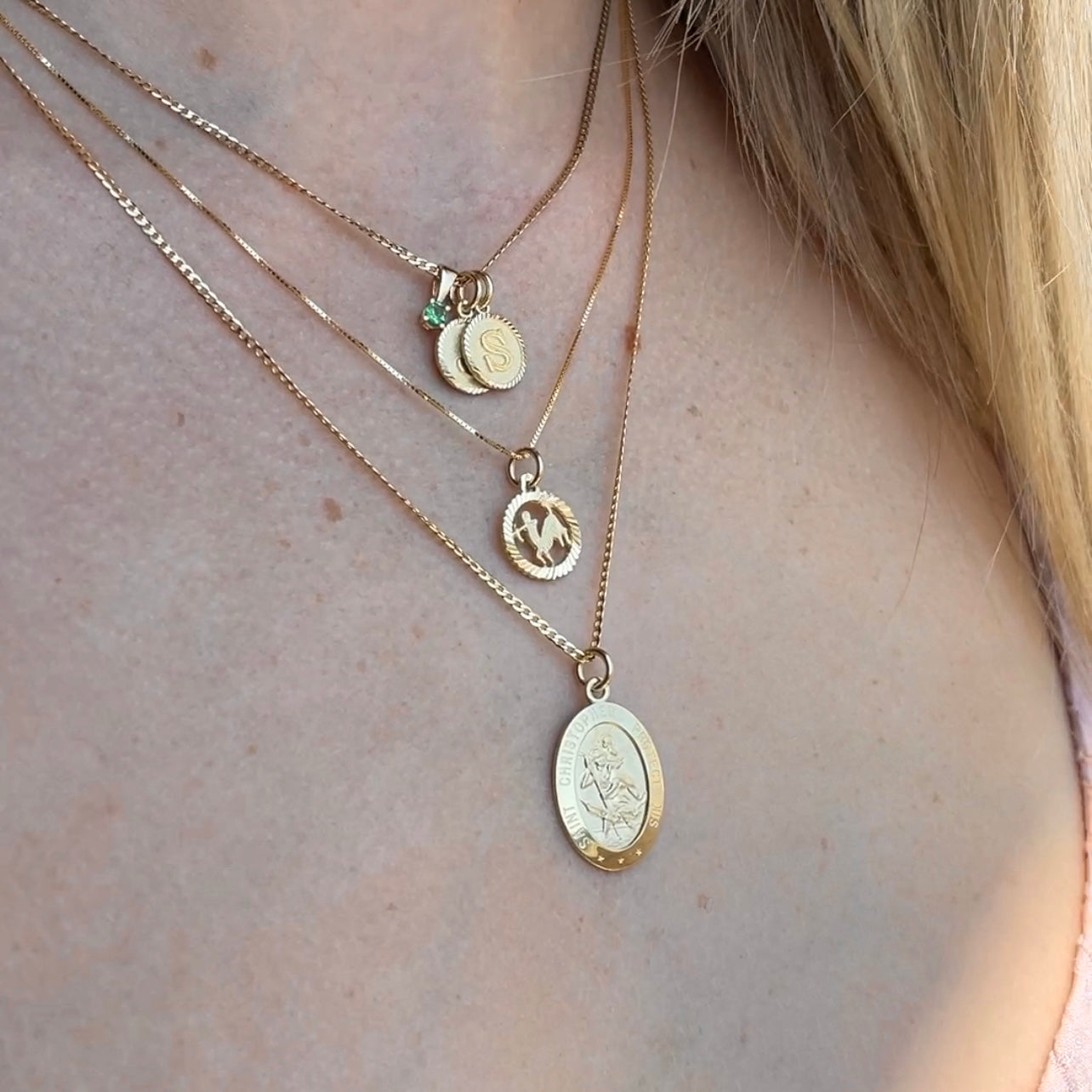 14K Gold Roshina Birthstone Charms
