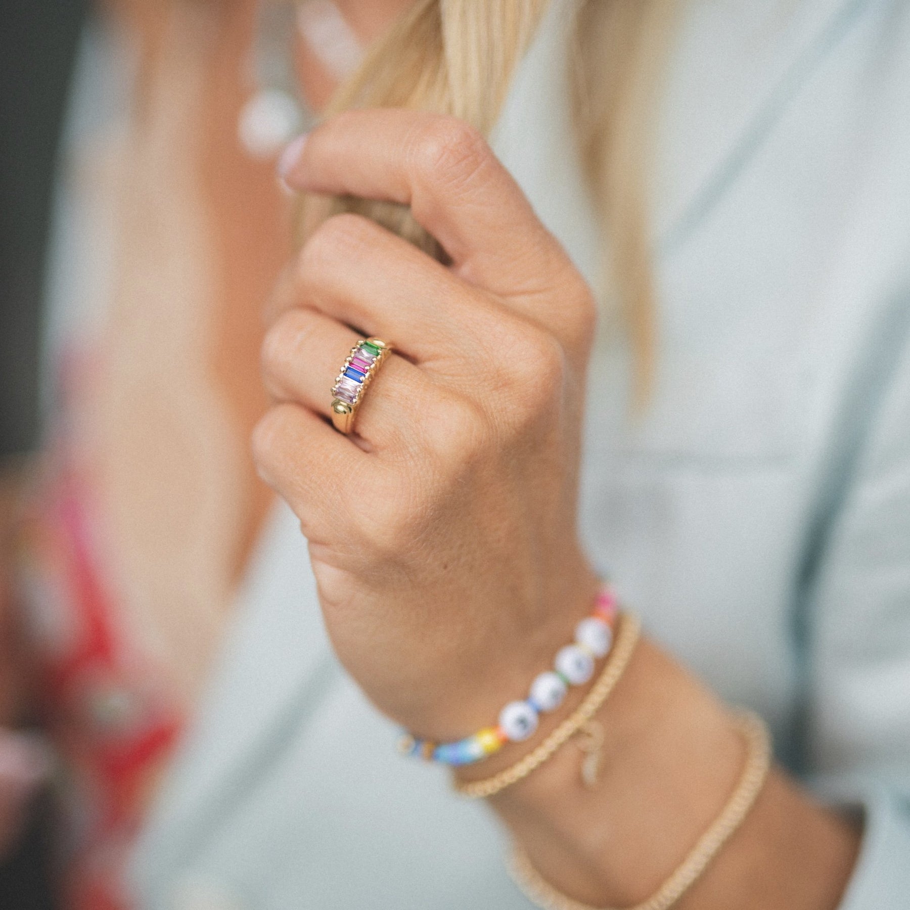 10K Gold Crisi Birthstone Ring