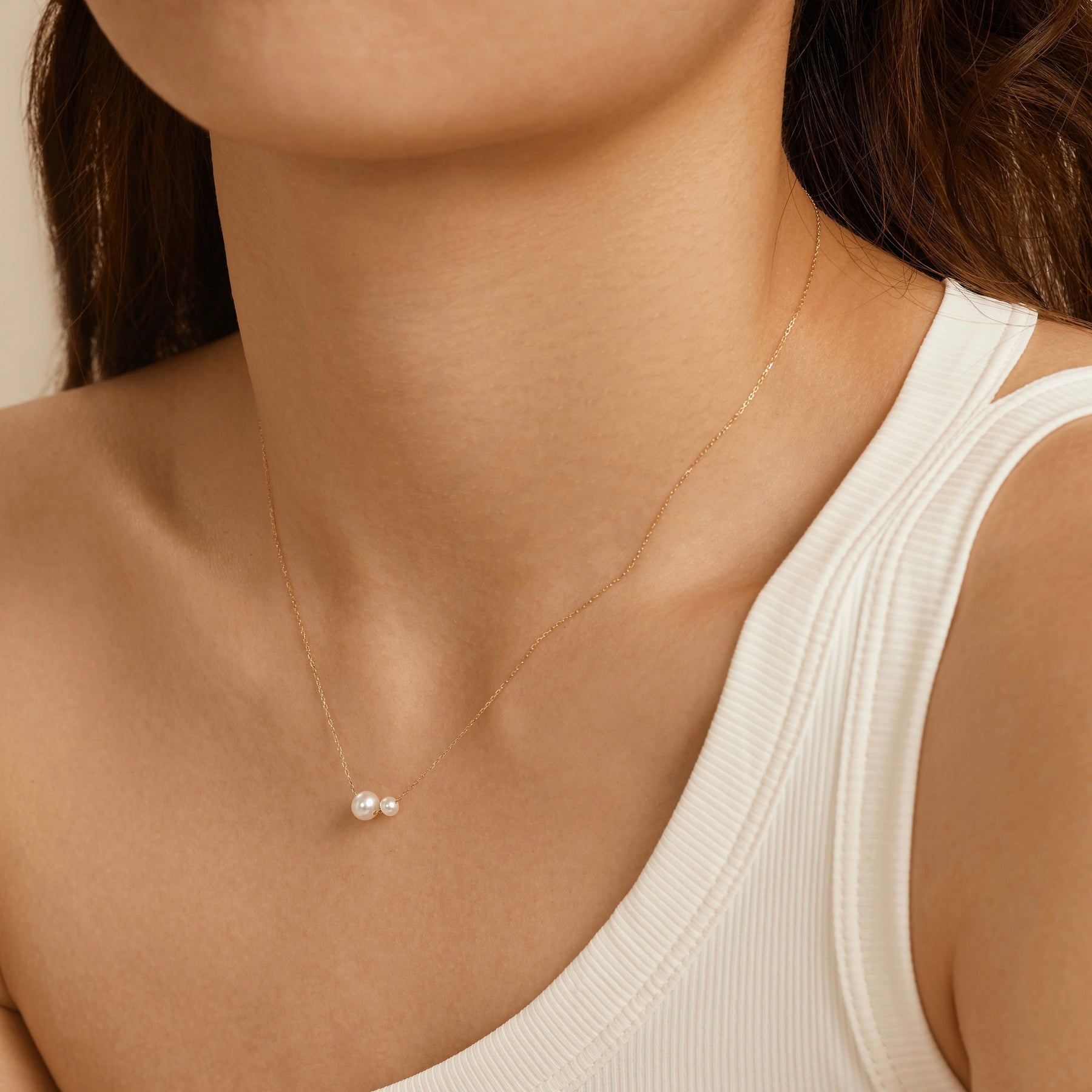 Petra Double Pearl Necklace