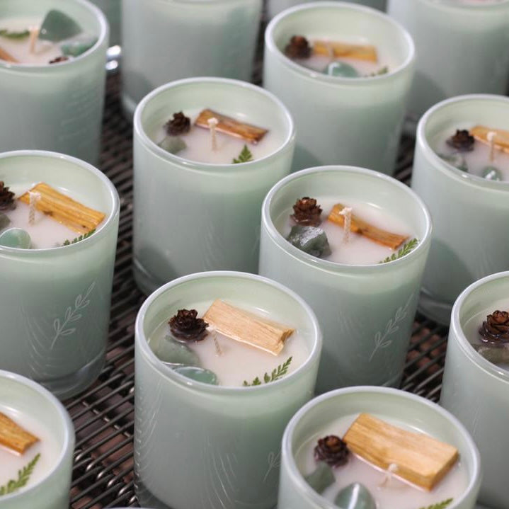 Happy Place Crystal Candles