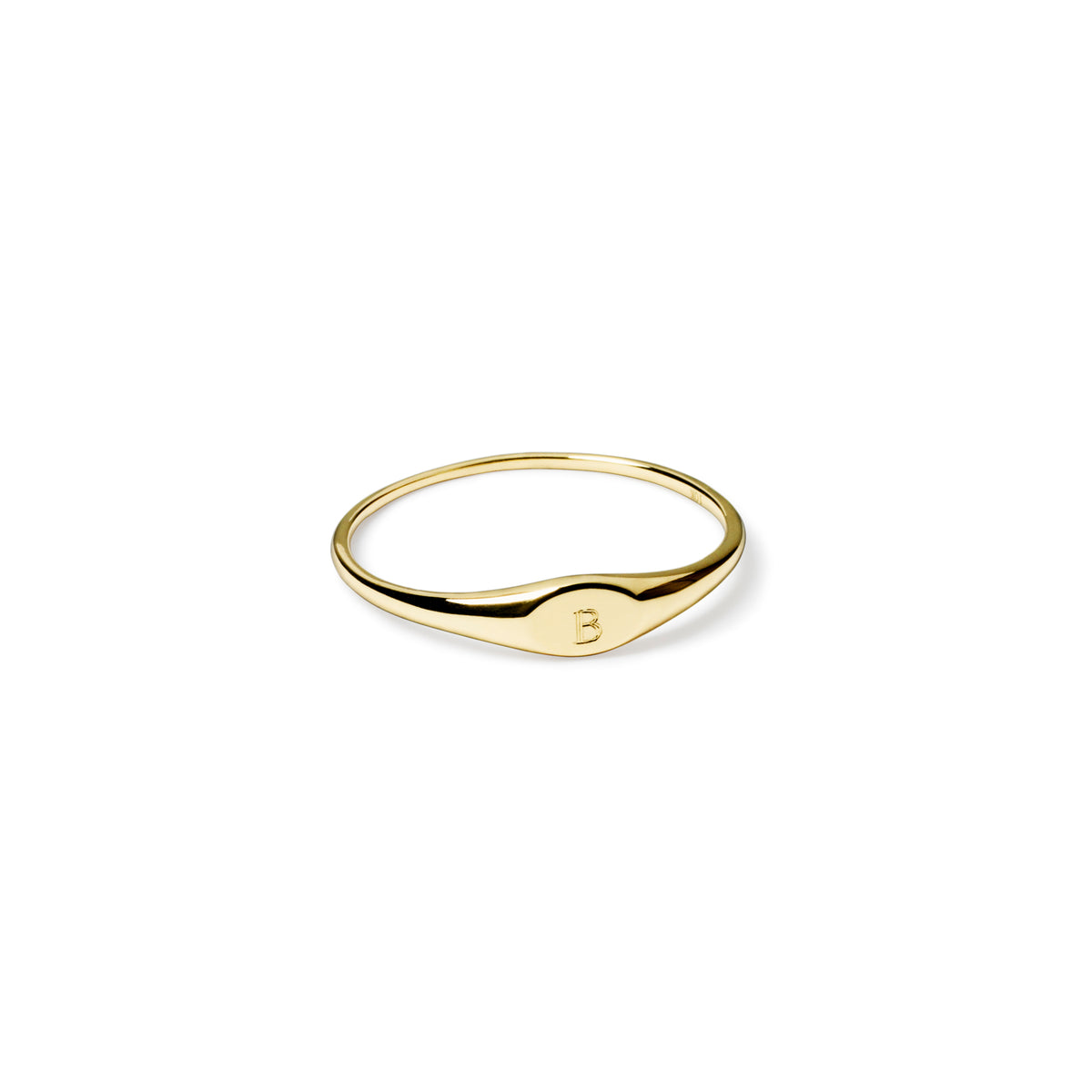 14K Gold Sarah Mini Signet Ring*