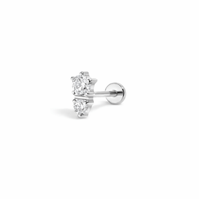 Cluster Flat Back Single Stud Earring