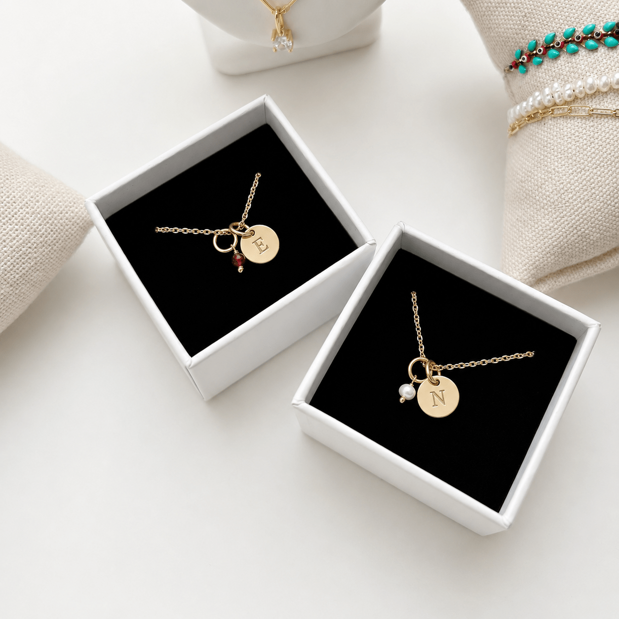 Taylor Personalized Birthstone Necklace