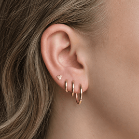 Ava Heart Stud Earrings