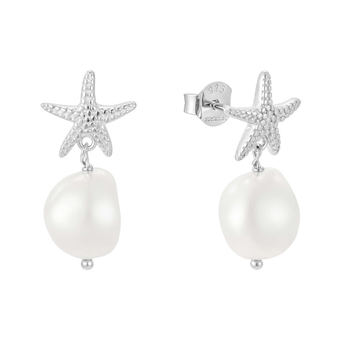 Starfish Pearl Studs