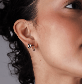 Mixed Metal Mini Doubles Huggies