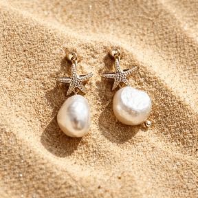 Starfish Pearl Studs