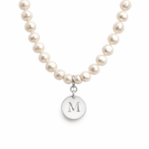 Classic Pearl Necklace Personalized