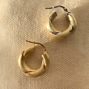 10K Chunky Twisted Huggies