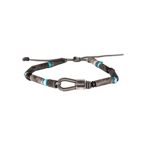 Dark Turquoise Bead Guitar String Bracelet