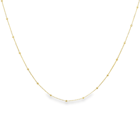 14K Gold Satellite Ball Choker