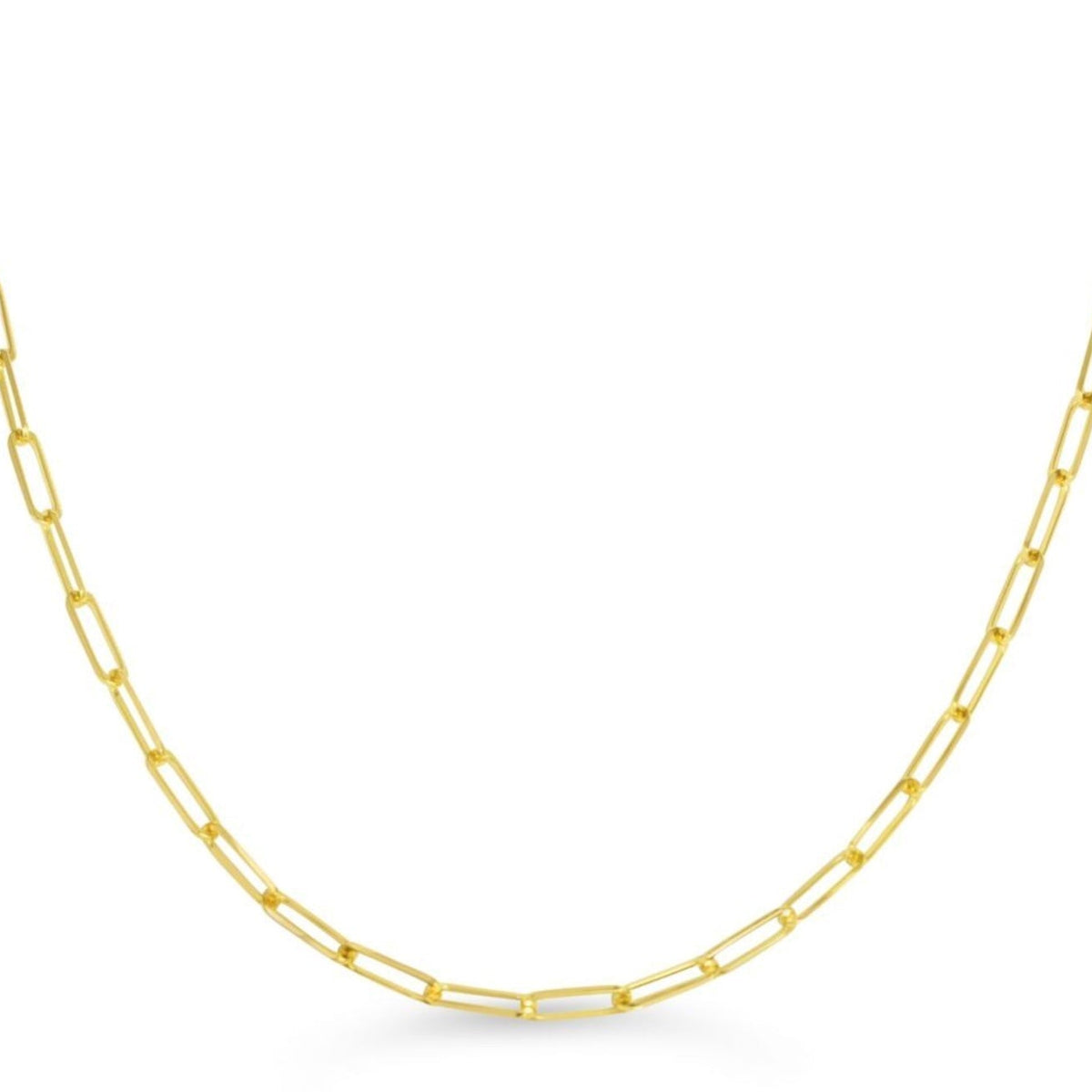 10k Large Paperclip Necklace
