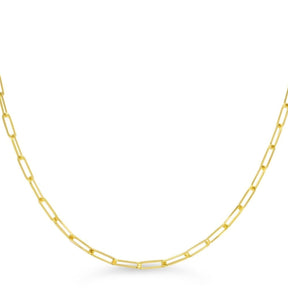 10k Large Paperclip Necklace