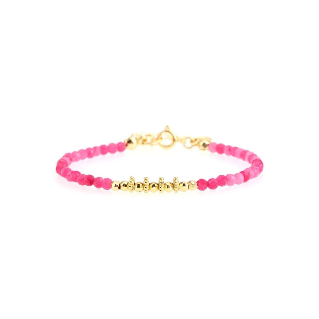 Colourful Bracelet with Shiny Beads