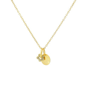 Pavé Flower Necklace