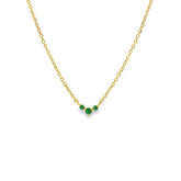 Emerald Trio Necklace