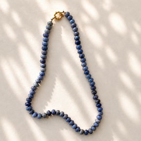 Blue Miranda Beaded Necklace