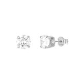 Round Cut Stud Earrings