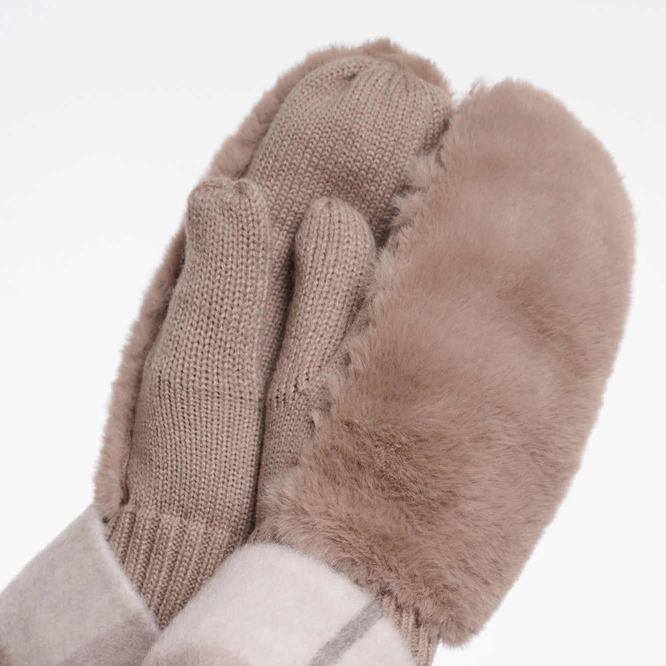 Oxo Faux Fur Gloves Mittens