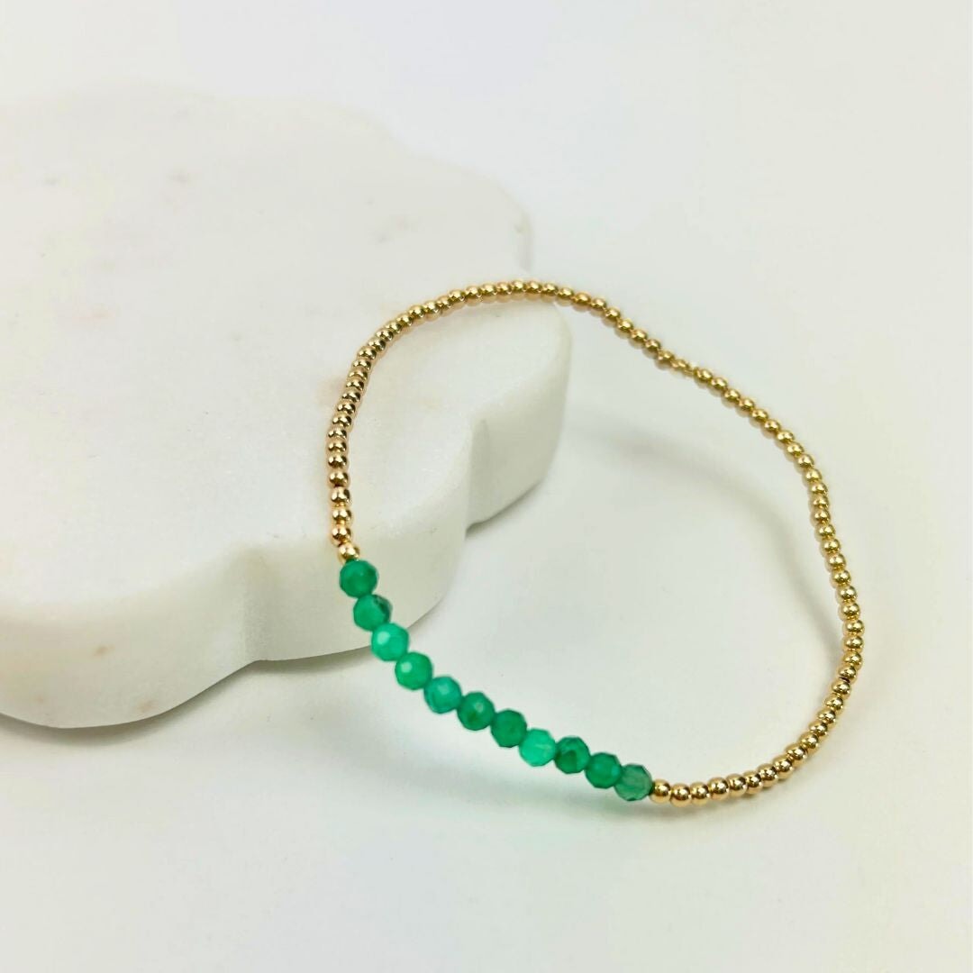 Emerald Section Bracelet
