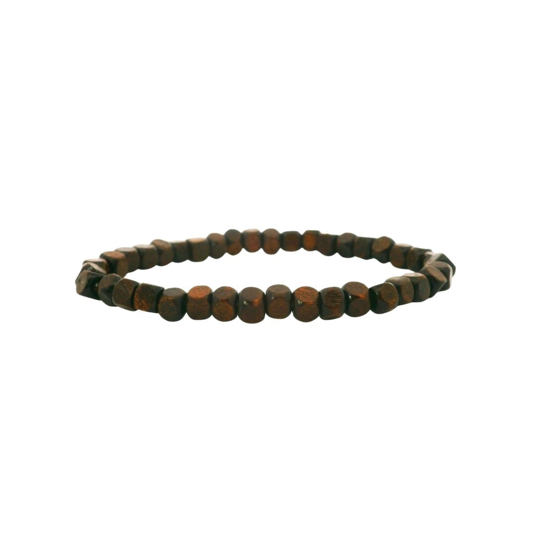 Wood Natural Shaped Beaded Bracelet