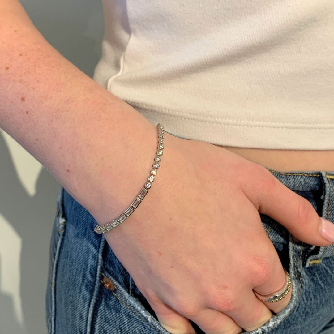 Contemporary Tennis Bracelet